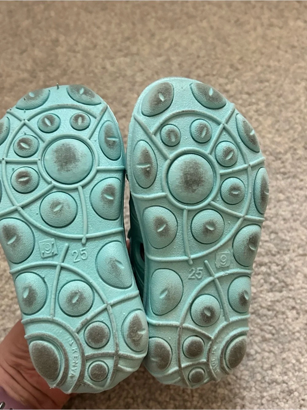 Kids Breathable Hook-and-Loop Water Sandals - Mint size 9